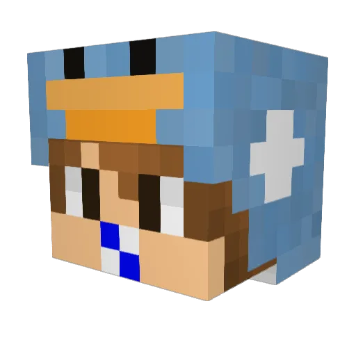 smallmushroom210 Minecraft avatar head, 3D render