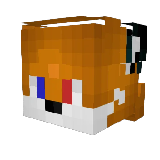 smallwalle Minecraft avatar head, 3D render