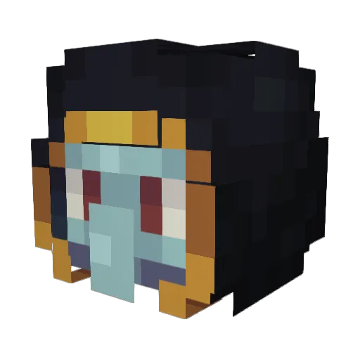 smamson Minecraft avatar head, 3D render