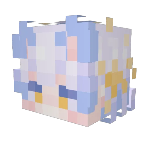 smap22 Minecraft avatar head, 3D render