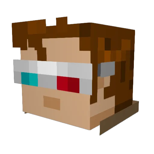 smariot Minecraft avatar head, 3D render