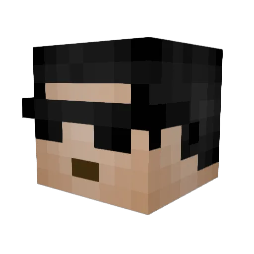 smartbarr Minecraft avatar head, 3D render