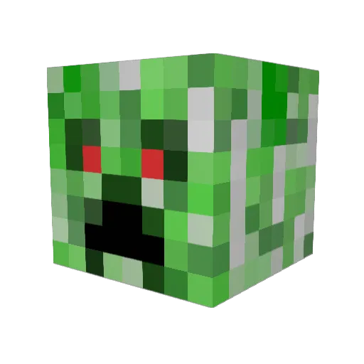smartier6 Minecraft avatar head, 3D render