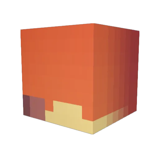 smarties2 Minecraft avatar head, 3D render