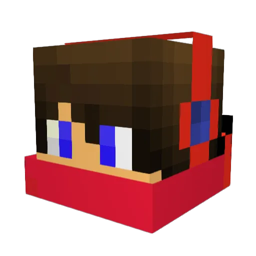 smashRR69 Minecraft avatar head, 3D render