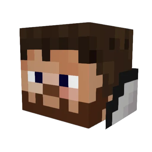 smashedeagle Minecraft avatar head, 3D render