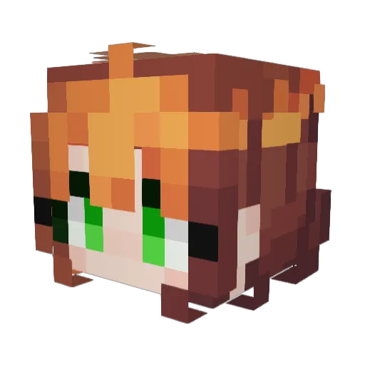 smashingtulips Minecraft avatar head, 3D render