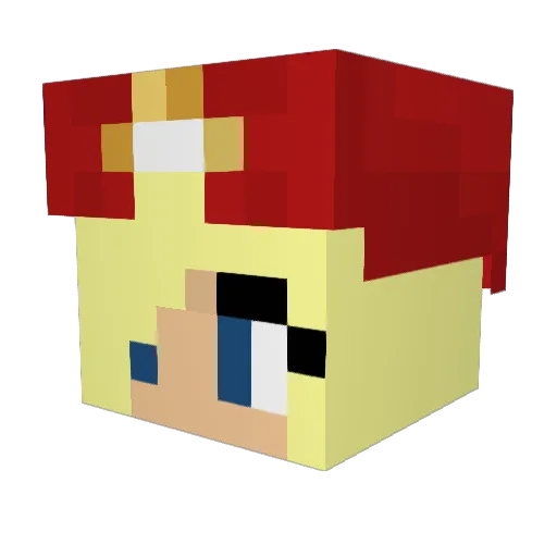 smashism Minecraft avatar head, 3D render