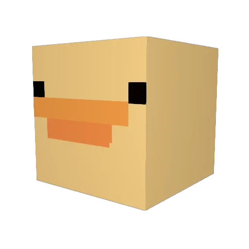 smbab Minecraft avatar head, 3D render