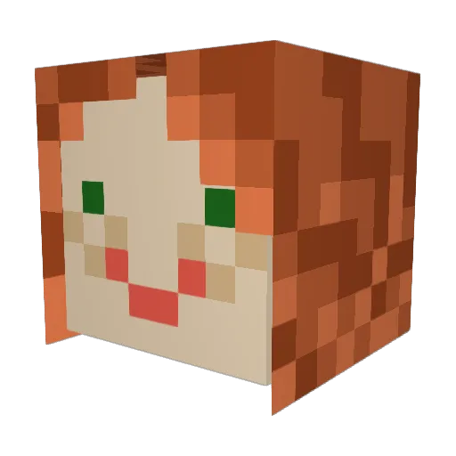 smbates Minecraft avatar head, 3D render