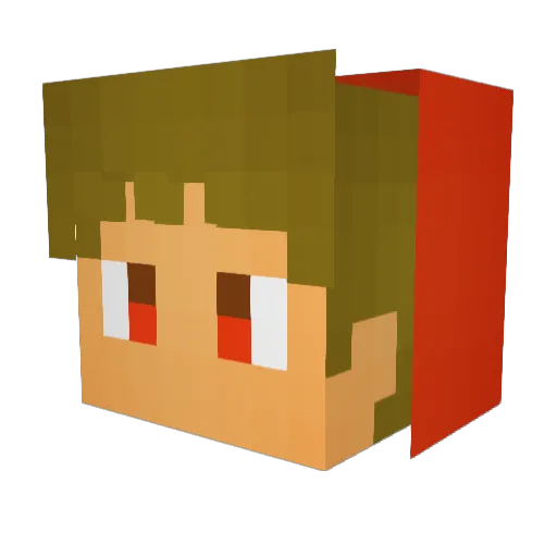 smbmariojpn Minecraft avatar head, 3D render