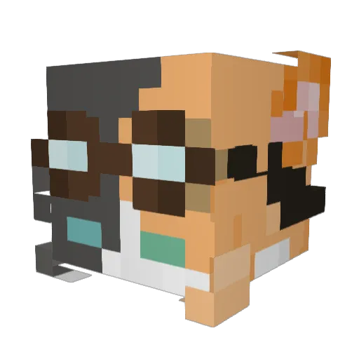 smbsmith Minecraft avatar head, 3D render
