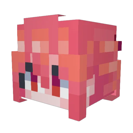 smc1224 Minecraft avatar head, 3D render