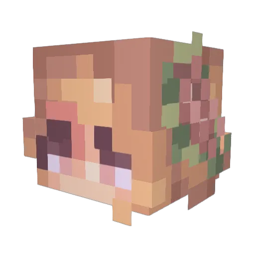 smdelta Minecraft avatar head, 3D render