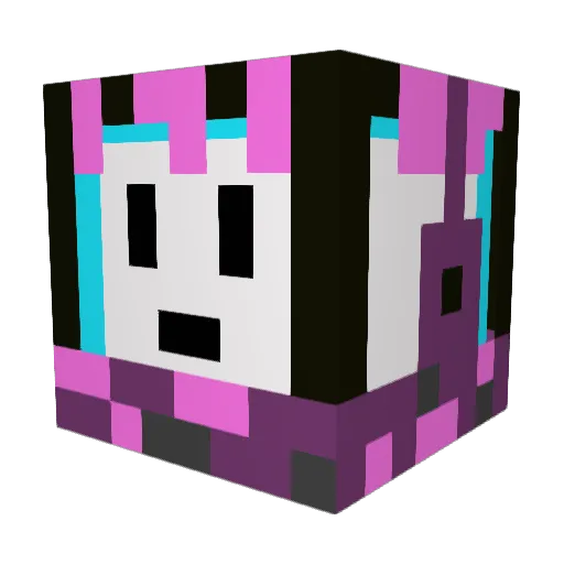 smdiese Minecraft avatar head, 3D render