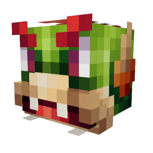smdmario Minecraft avatar head, 3D render