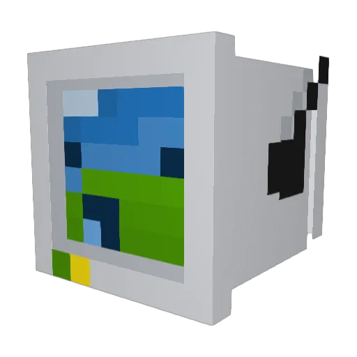 sme200910 Minecraft avatar head, 3D render