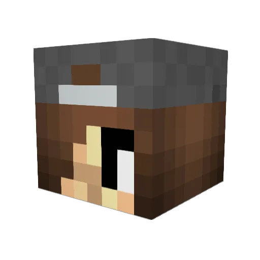 smelfie Minecraft avatar head, 3D render