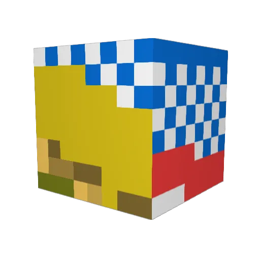 smellmyshoe Minecraft avatar head, 3D render
