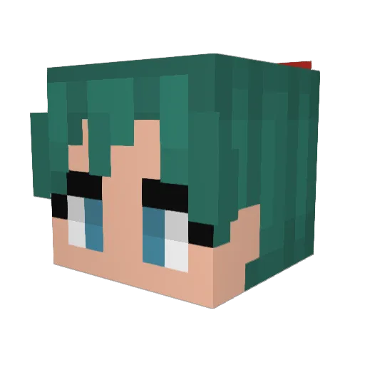 smellyanemone Minecraft avatar head, 3D render