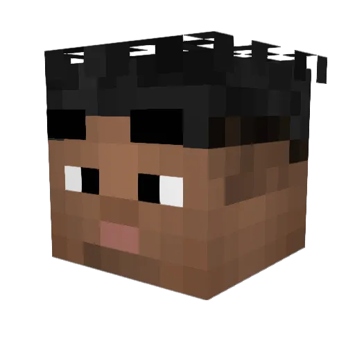 smelves13 Minecraft avatar head, 3D render