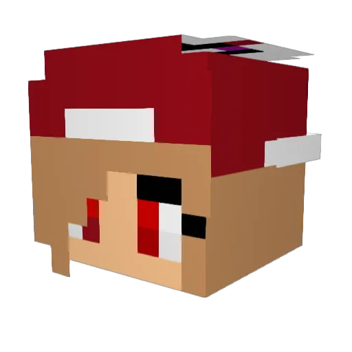 smeret Minecraft avatar head, 3D render