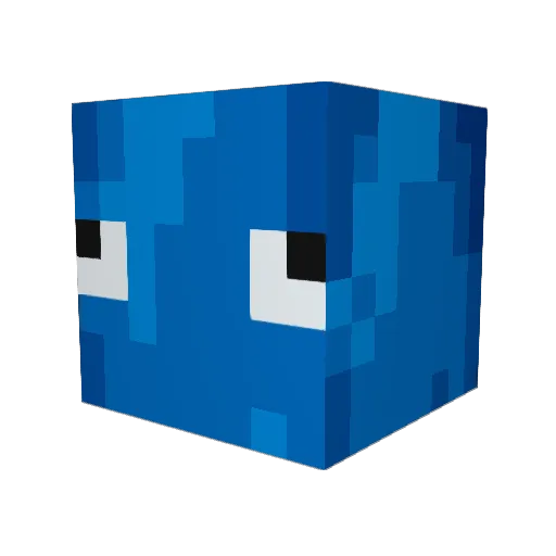 smerfell Minecraft avatar head, 3D render