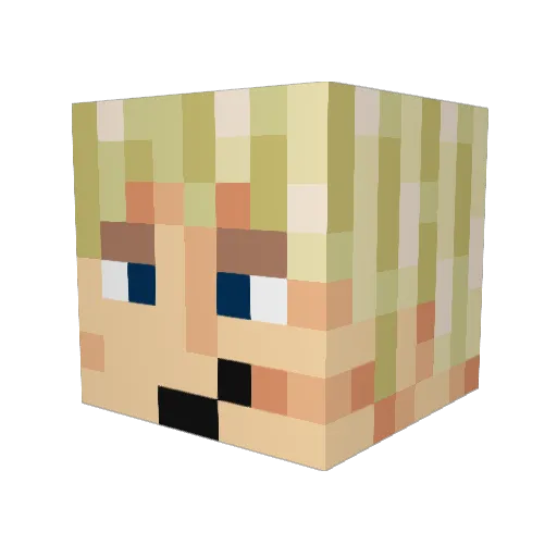 smevalicious Minecraft avatar head, 3D render