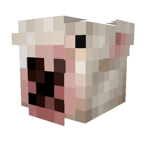 smexy_pig_ Minecraft avatar head, 3D render