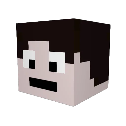 smgdata Minecraft avatar head, 3D render