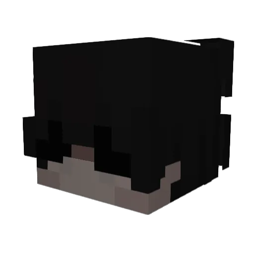 smhDqk Minecraft avatar head, 3D render