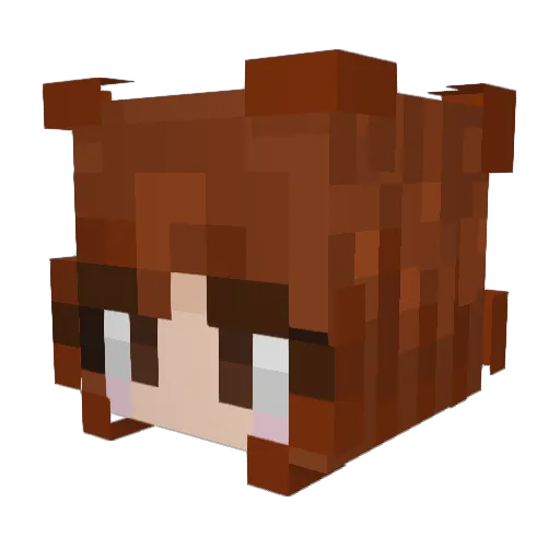 smhcaitlin Minecraft avatar head, 3D render