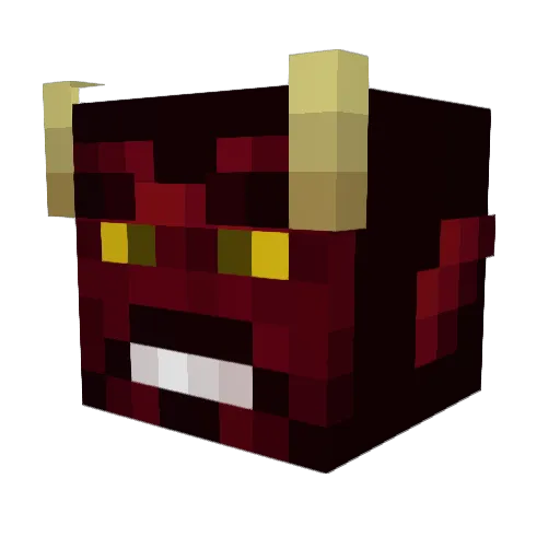 smholst Minecraft avatar head, 3D render