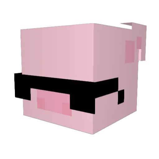 smhpan Minecraft avatar head, 3D render