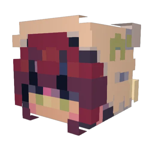 smhruby Minecraft avatar head, 3D render