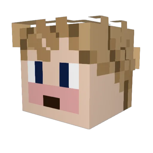 smibla Minecraft avatar head, 3D render