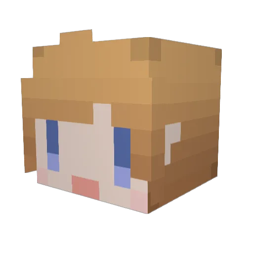 smica_mc Minecraft avatar head, 3D render