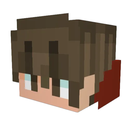 smiileyface Minecraft avatar head, 3D render