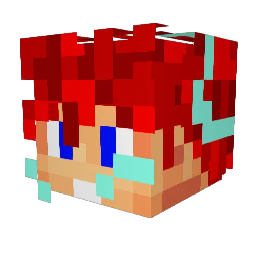 smike14 Minecraft avatar head, 3D render