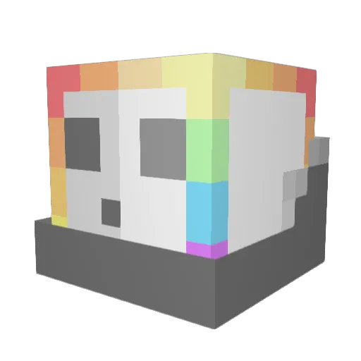smikyman Minecraft avatar head, 3D render