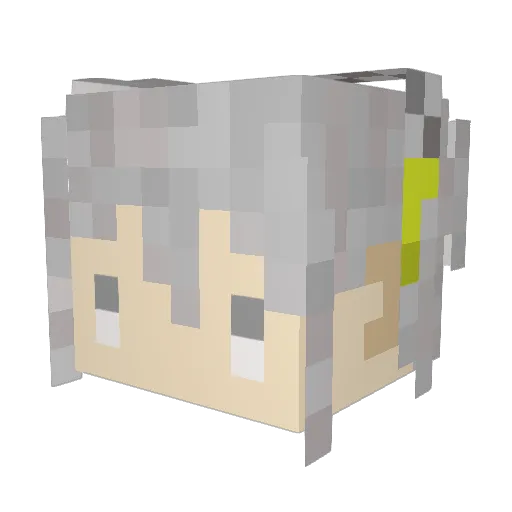 smile1tokyo Minecraft avatar head, 3D render