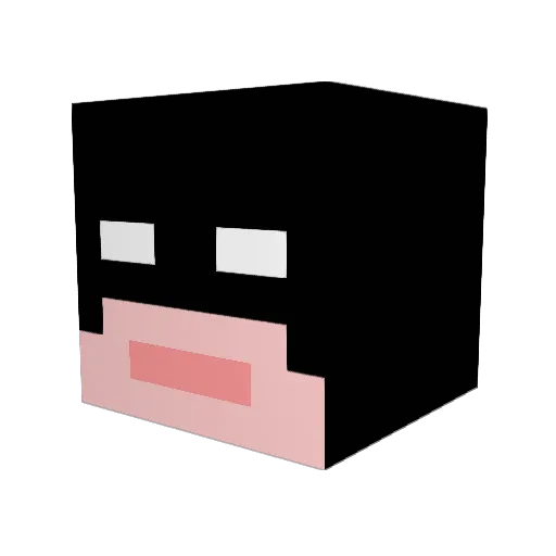 smile77 Minecraft avatar head, 3D render