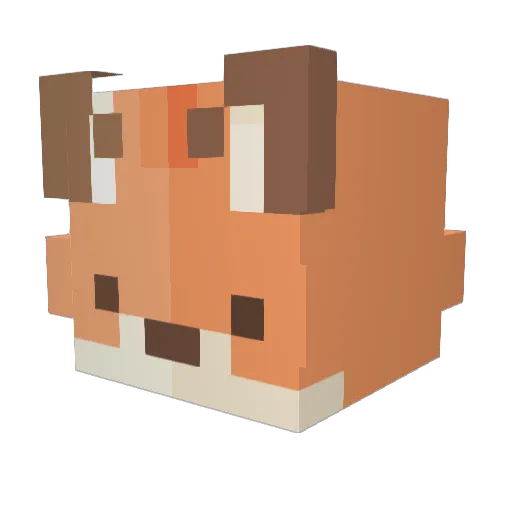 smile_2244 Minecraft avatar head, 3D render
