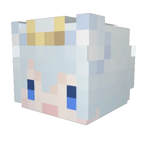 smile_bear Minecraft avatar head, 3D render