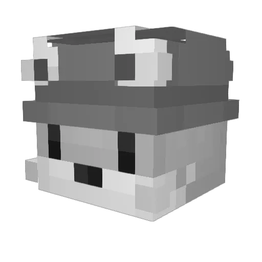 smilegamja Minecraft avatar head, 3D render