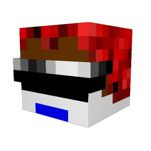 smileman568 Minecraft avatar head, 3D render