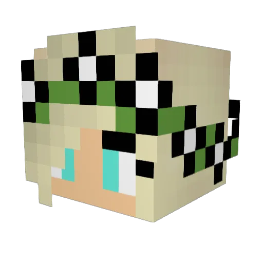 smilenash Minecraft avatar head, 3D render