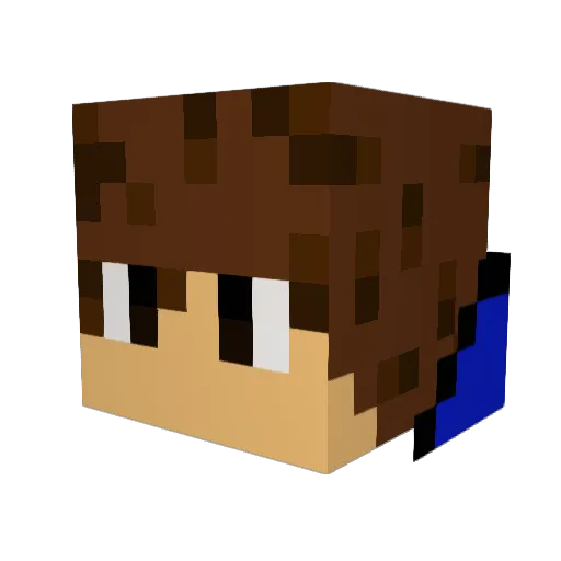 smiles0302 Minecraft avatar head, 3D render