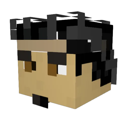 smiley956 Minecraft avatar head, 3D render