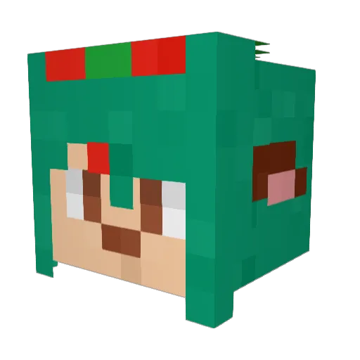 smileyhead Minecraft avatar head, 3D render